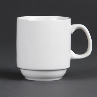 Olympia Whiteware stapelbare mok 28,4cl (12 stuks)