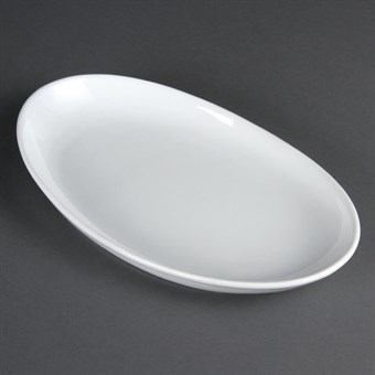 Olympia Whiteware diepe ovale borden 304 mm (pak van 4)