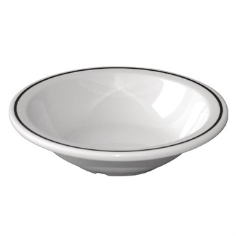 Olympia Kristallon melamine kommen met zwarte rand 15cm (12 stuks)