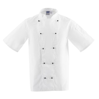 Whites Chicago unisex koksbuis korte mouw wit