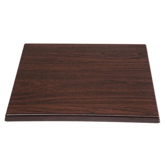Bolero vierkant tafelblad donkerbruin 60cm