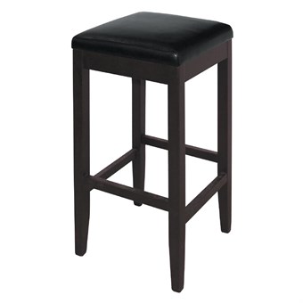 Bolero hoge kunstlederen barkruk zwart (2 stuks)