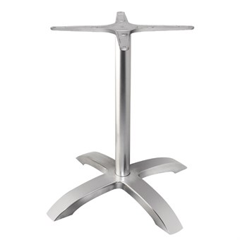 Bolero tafelpoot geborsteld aluminium