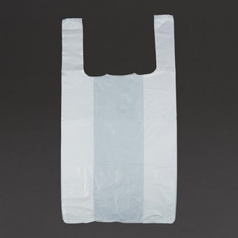 Grote witte plastic zakken (1000 stuks)
