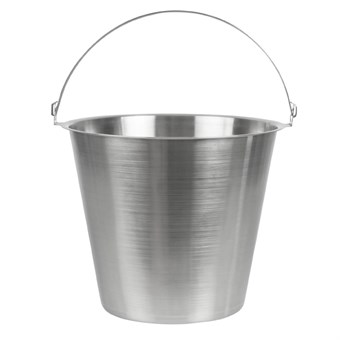 Jantex roestvrijstalen emmer 12ltr