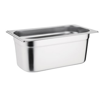 Vogue roestvrijstalen 1/3 gastronorm bak 100mm