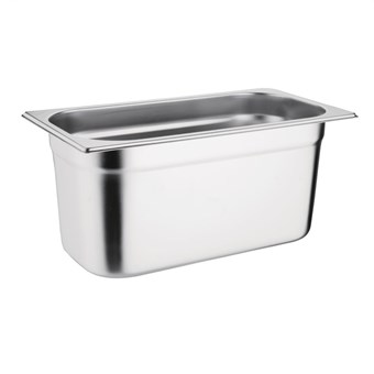 Vogue roestvrij staal 1/3 gastronorm bak 150 mm