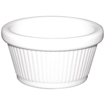 Olympia Kristallon melamine ramekins geribbeld wit 5,7cl (12 stuks)