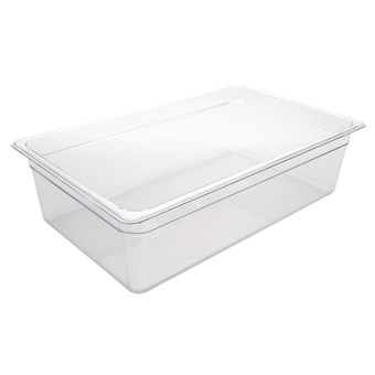 Vogue polycarbonaat 1/1 gastronorm container 150mm doorzichtig