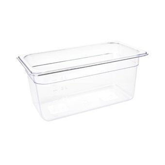 Vogue polycarbonaat 1/3 gastronorm container 150mm doorzichtig
