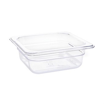 Vogue polycarbonaat bak transparant GN 1/6 65mm