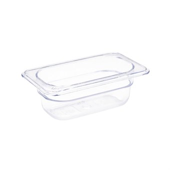 Vogue polycarbonaat bak transparant GN1/9 65mm