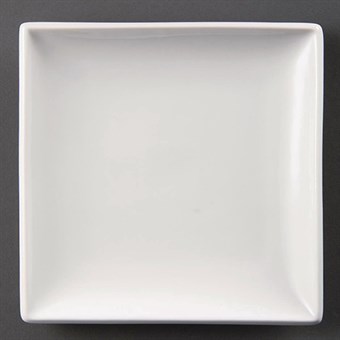 Olympia Whiteware vierkante borden 29,5cm (6 stuks)