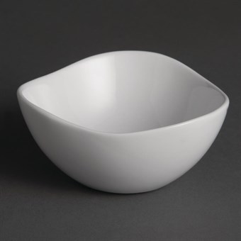 Olympia Whiteware golvende kommen 10,5cm (12 stuks)