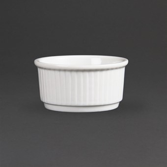 Olympia Whiteware stapelbare ramekins 8,5cm (12 stuks)