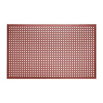 Jantex rubberen vetbestendige anti-vermoeidheidsmat rood 1500 x 900mm