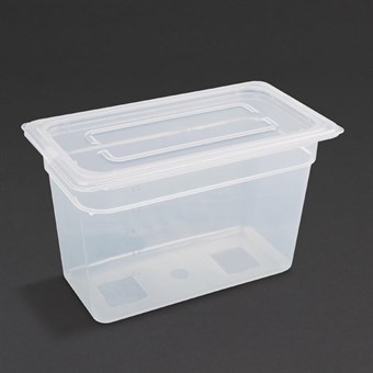 Vogue polypropyleen GN 1/3 bak met deksel 20cm (4 stuks)