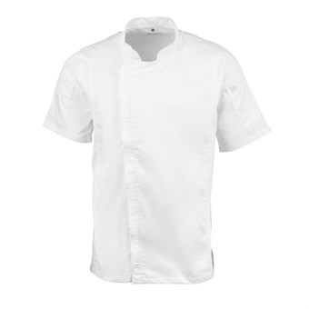 Chef Works Springfield unisex koksbuis met rits wit