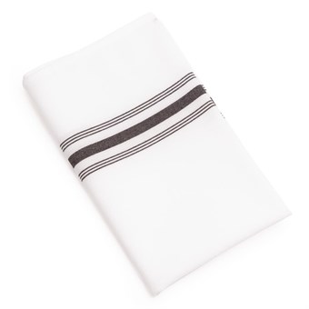 Servetten zwart gestreept (10 stuks)