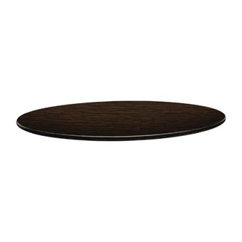 Topalit Smartline rond tafelblad wengé