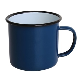 Olympia Emaille mok blauw 35cl (6 stuks)