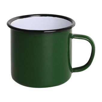 Olympia Emaille mok groen 35cl (6 stuks)