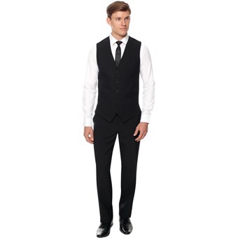 Herenpantalon zwart standaard lengte