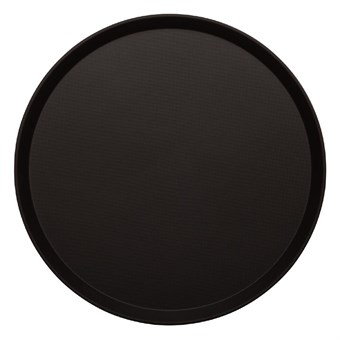 Cambro Treadlite rond antislip glasvezel dienblad zwart