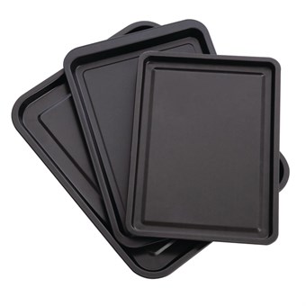 Nisbets Essentials anti-aanbak bakplaten (Set van 3)
