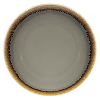Olympia Kiln ronde coupeborden grijs 17,8cm (6 stuks)