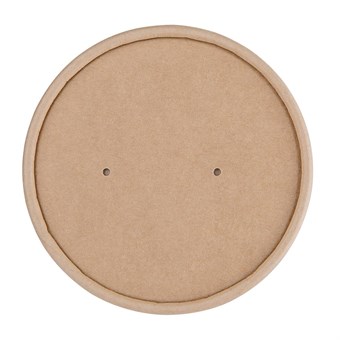 Fiesta Compostable papieren deksel voor 98(Ø)mm soepbekers (500 stuks)