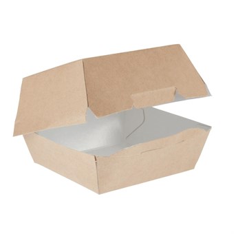 Colpac kraft hamburgerdoosjes composteerbaar groot 13,5cm (250 stuks)