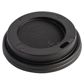 Fiesta Recyclable deksel zwart voor Fiesta Recyclable 225ml koffiebekers