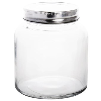 Vogue glazen pot met schroefdeksel 550ml (6 stuks)