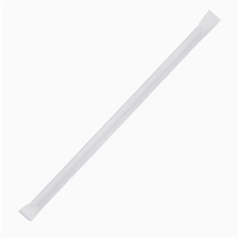 Fiesta Compostable composteerbare papieren rietjes 210mm zwart  Individueel verpakt (250 stuks)