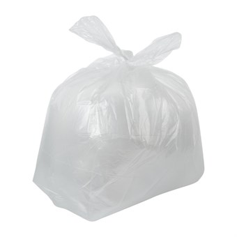 Jantex transparante afvalzakken gerecycled 80L 10kg (200 stuks)