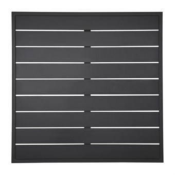Bolero aluminium tafelblad vierkant zwart 700mm