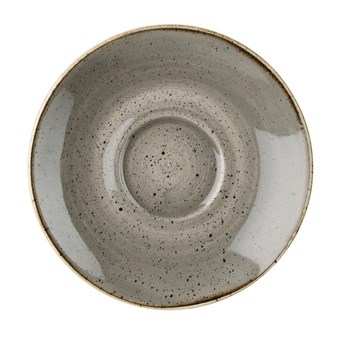 Churchill Stonecast Grey Cappuccino  cappuccino schotel 15.6 cm pak van 12