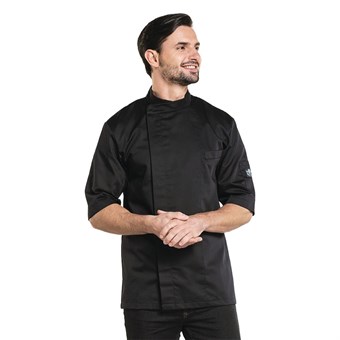Chaud Devant Bacio koksbuis korte mouw zwart - Maat XXL