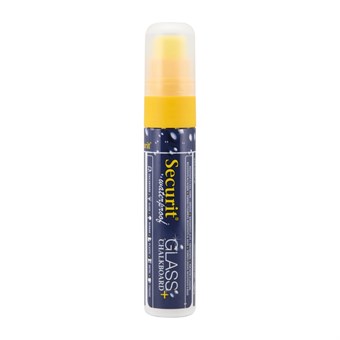 Securit Waterproof krijtstift (Glas + Krijtbord) in geel met 7-15mm penpunt