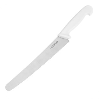 Hygiplas Gekarteld Gebakmes Wit 25.4cm