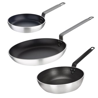 Vogue Cook Like A Pro 3-Delige Koekenpannen- En Sauteerpannenset Met Antiaanbaklaag