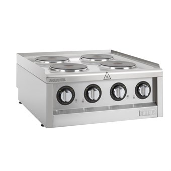 Buffalo 600-Serie Elektrische Kookplaat Met 4 Kookzones