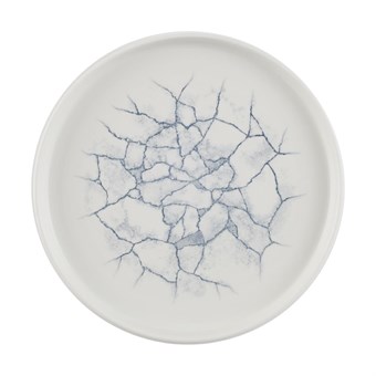 Churchill Studio Prints Kintsugi Pearl Grey Bord Met Opstaande Rand 22cm (pak van 6)