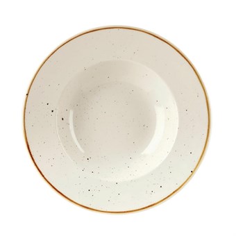 Churchill Stonecast Barley White Kom Met Brede Rand Medium 23.88cm (pak van 12)