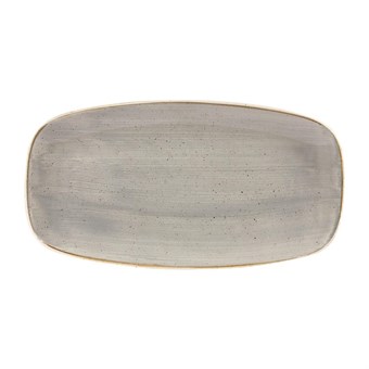Churchill Stonecast Grey Chefs Ovaal Bord 35.2 x 18.7cm (pak van 6)