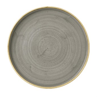 Churchill Stonecast Grey Bord Met Opstaande Rand 25.9cm (pak van 6)