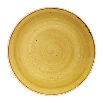 Churchill Stonecast Mustard Lotus Evolve Coupe Bord 32.4cm (pak van 6)