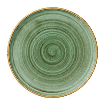 Churchill Stonecast Samphire Green Bord Met Opstaande Rand 25.9cm (pak van 6)