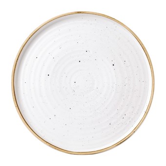 Churchill Stonecast Barley White Bord Met Opstaande Rand 27.9cm (pak van 6)